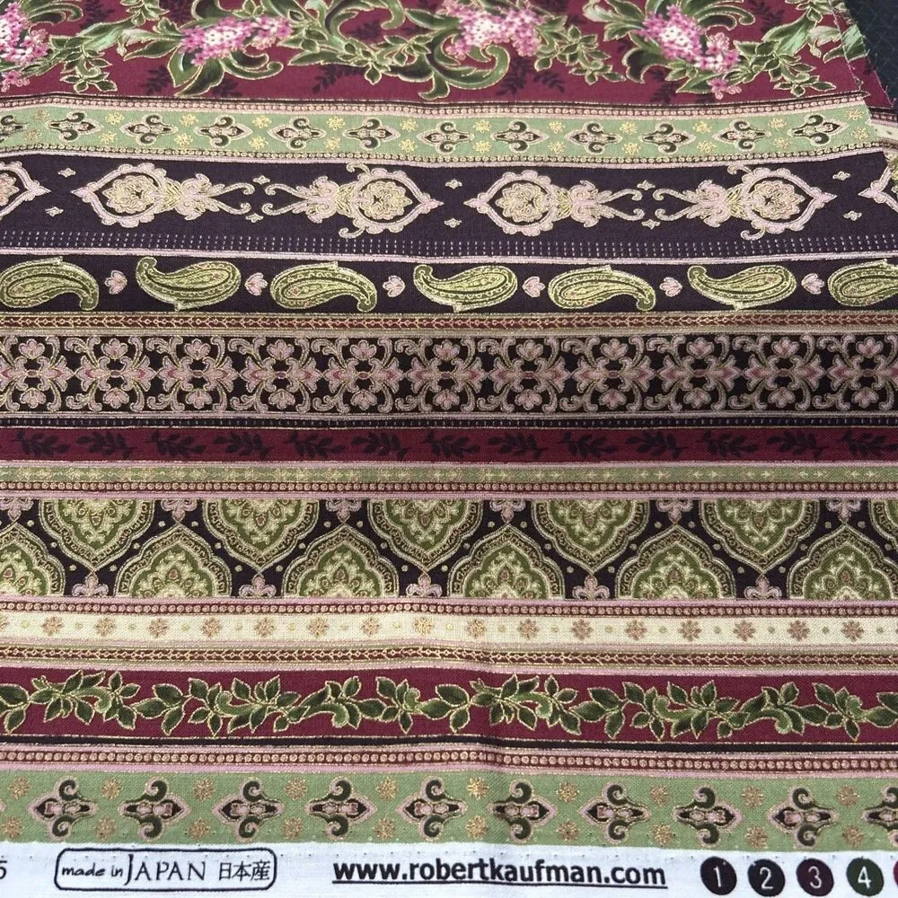 La Scala for Robert Kaufman Cotton Quilting Fabric D8535 Paisley Floral 2 Y